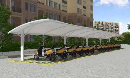 2026年3月自行車膜結(jié)構(gòu)停車棚廠家最新推薦，自行車停放專用