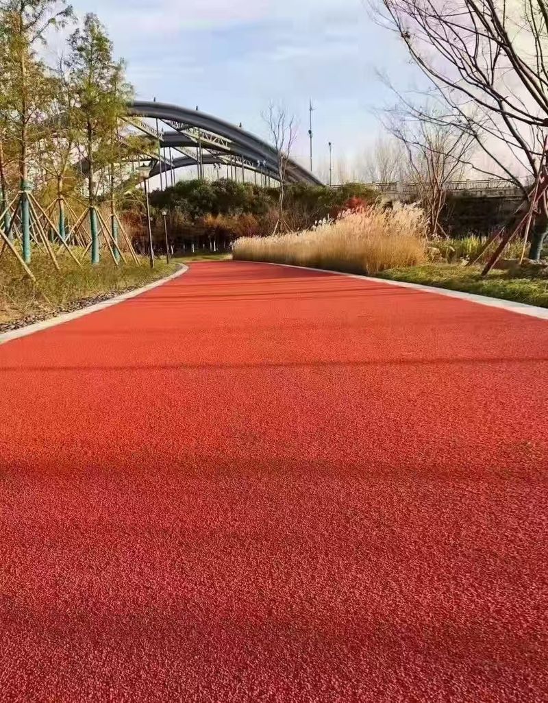 自结纹塑胶跑道