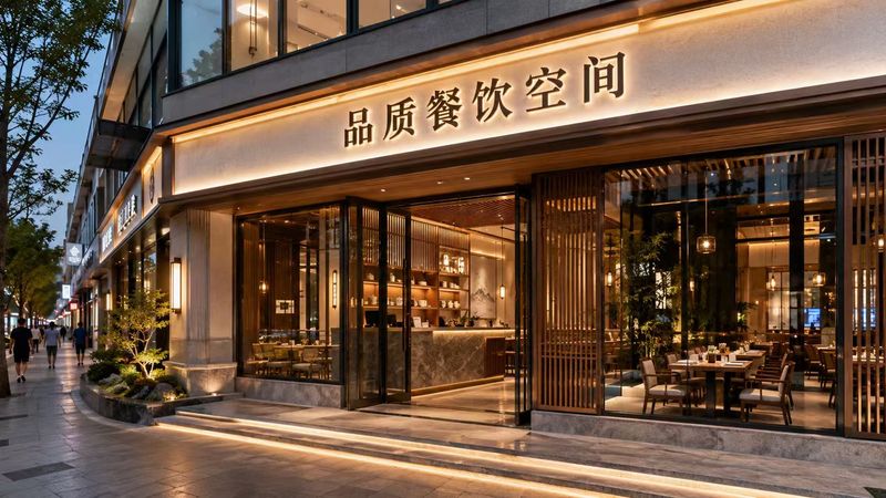 澜溪工装餐饮装修案例
