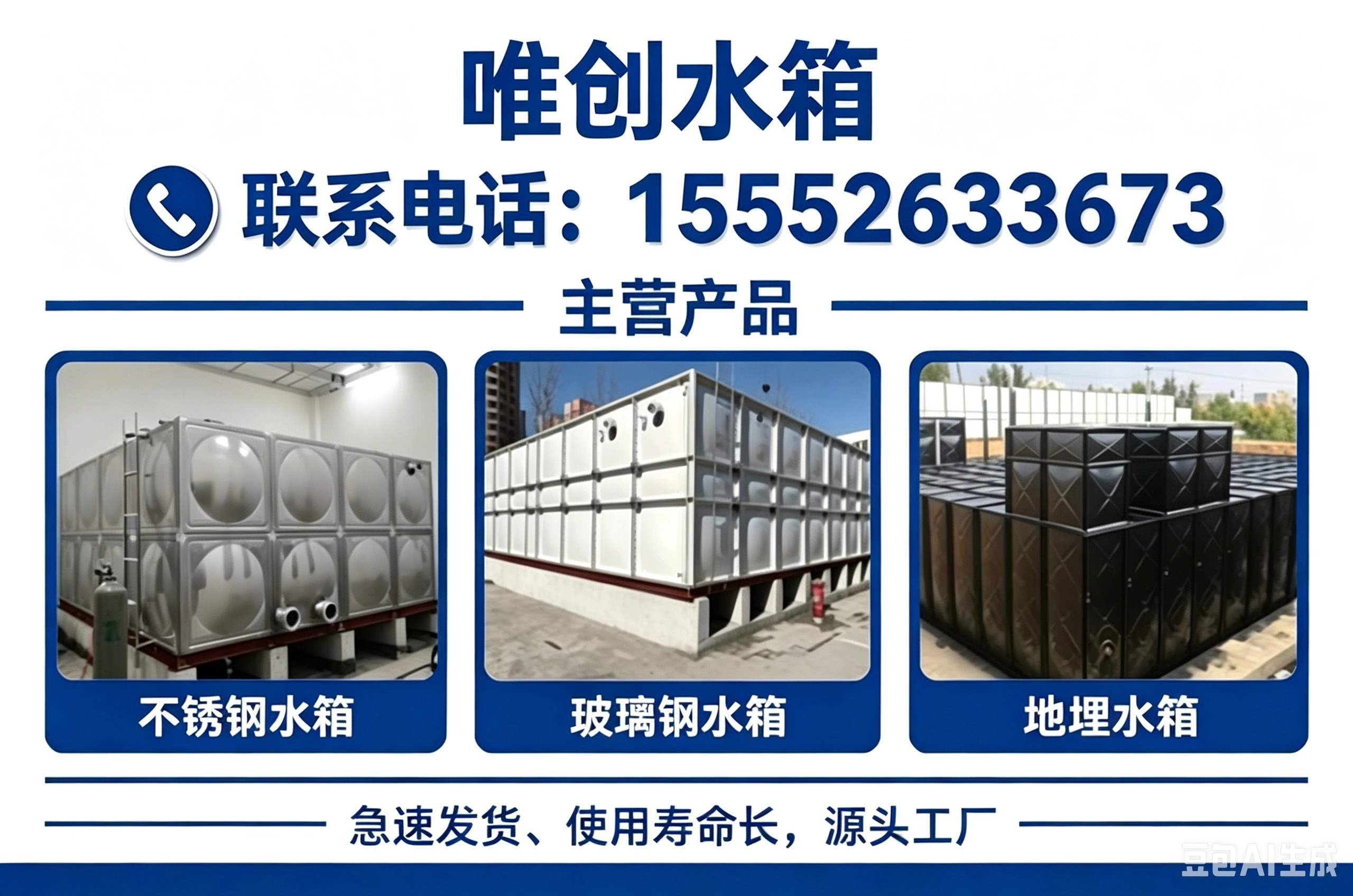 唯创给水设备有限公司 - 不锈钢水箱智造