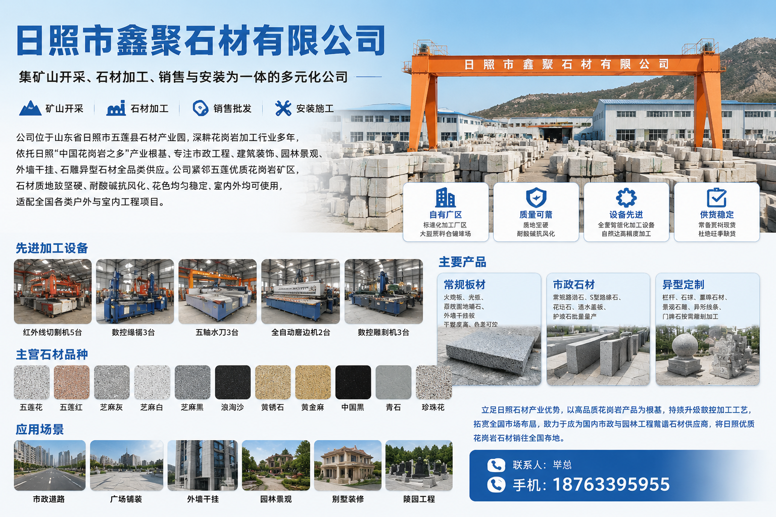 鑫聚石材工厂展示