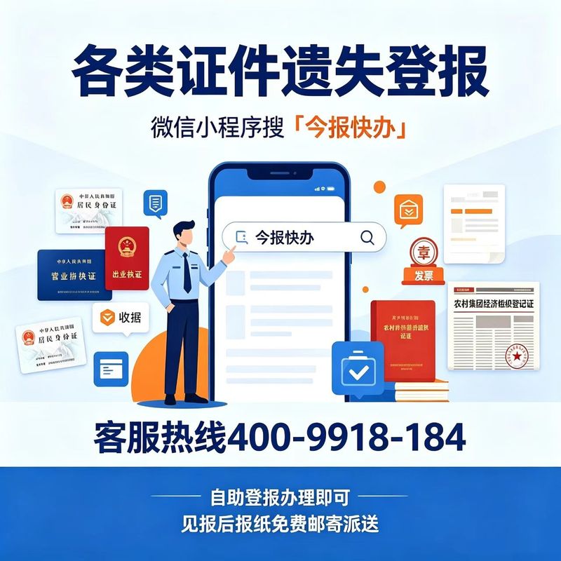 专用户开户证挂失