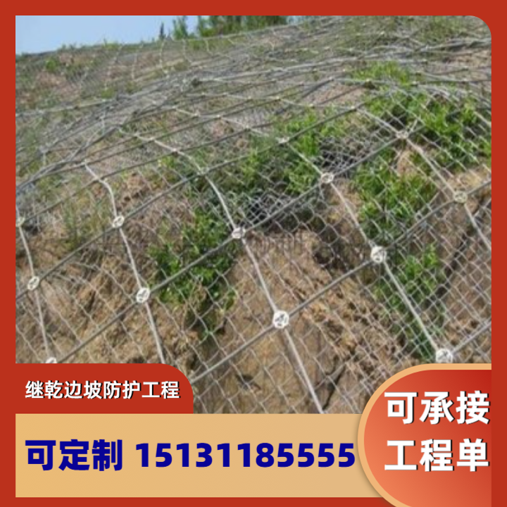自贡边坡防护网 镀锌防腐款