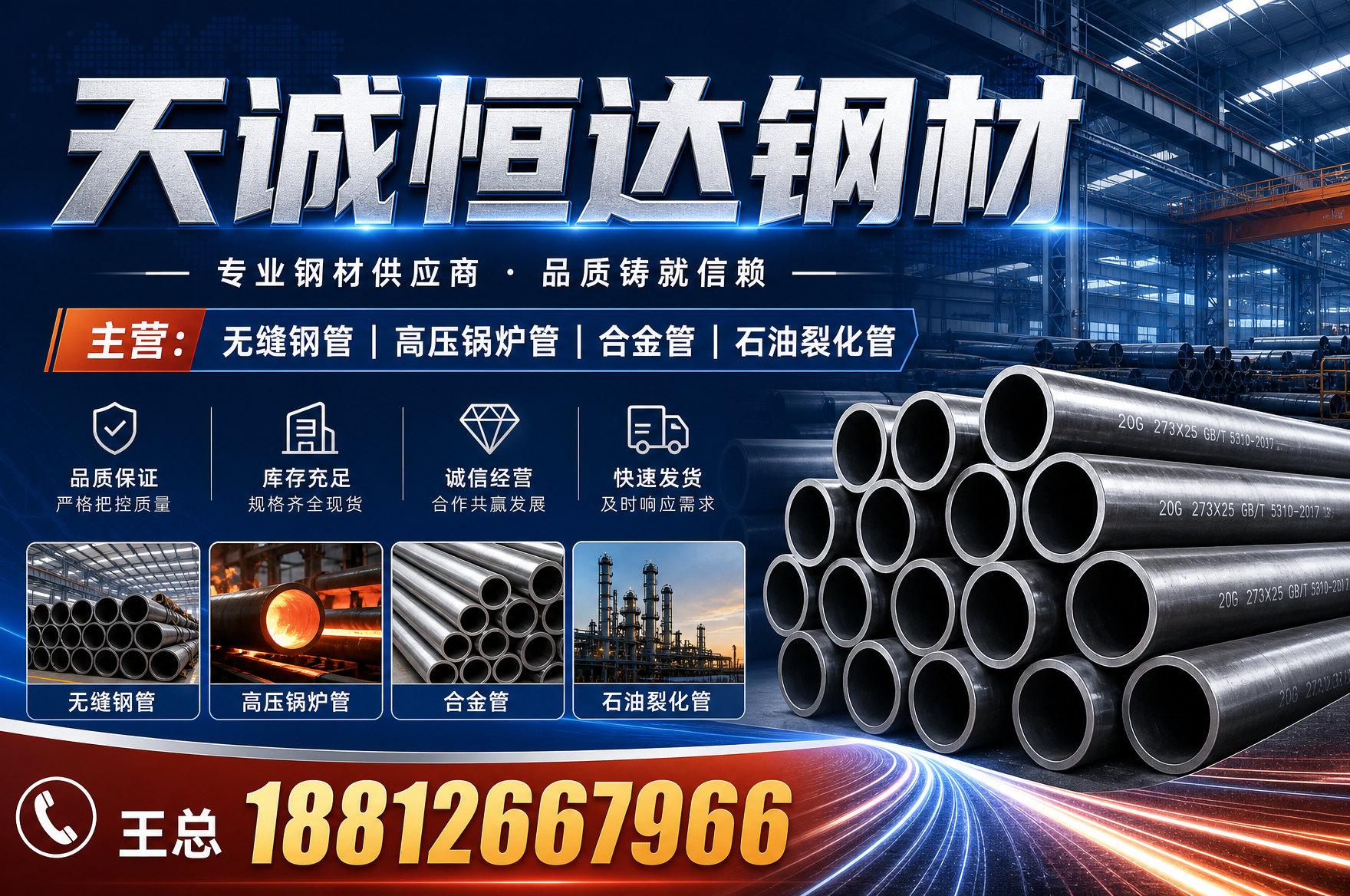 天诚恒达钢材仓储工厂展示